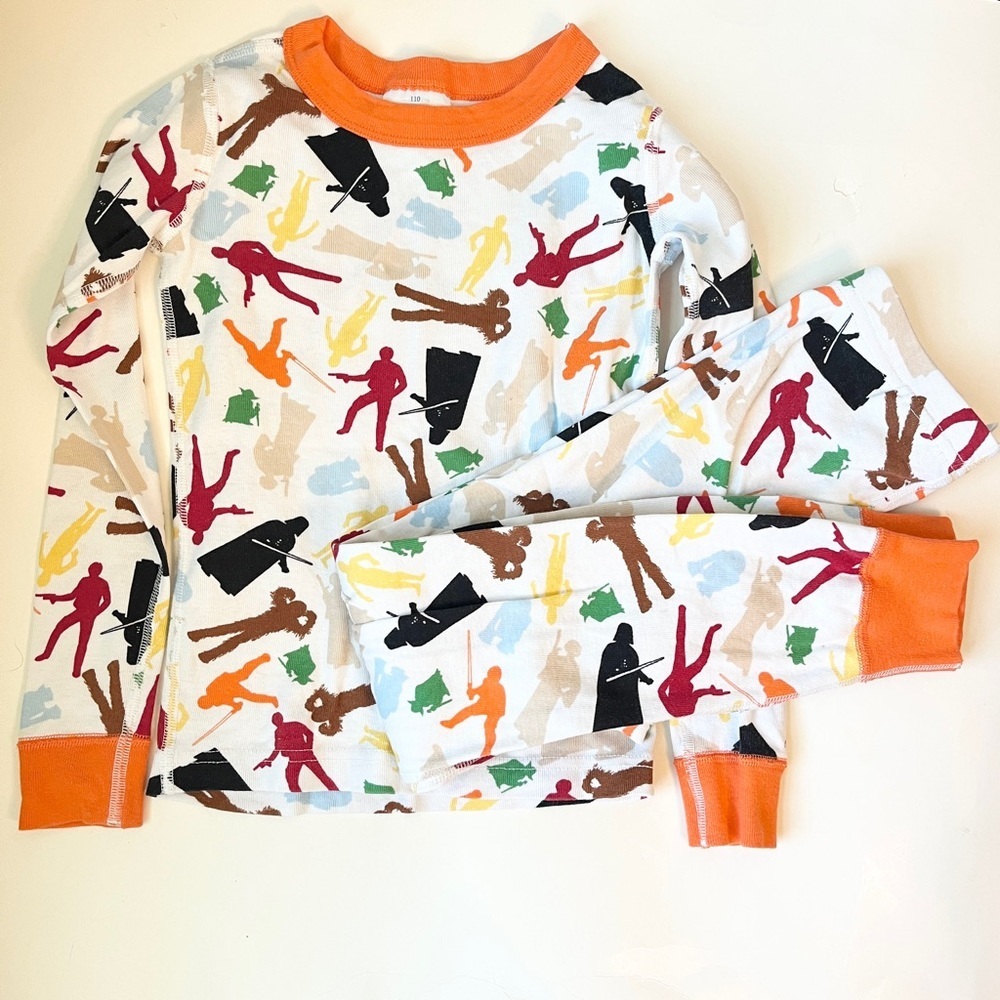 Hanna Andersson Star Wars Orange and White Pajama Set